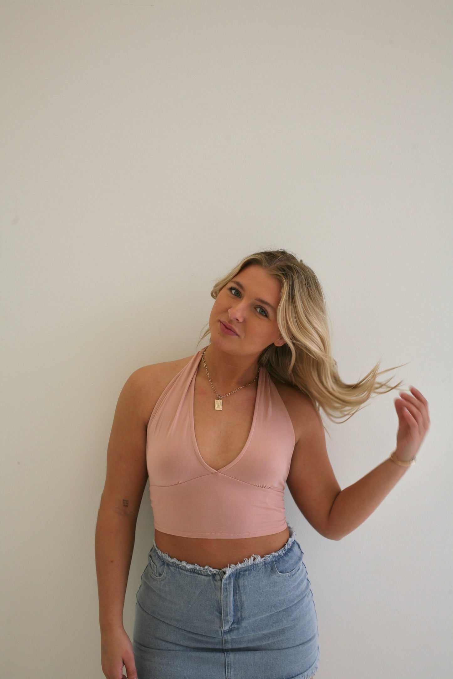 Blush Halter Top