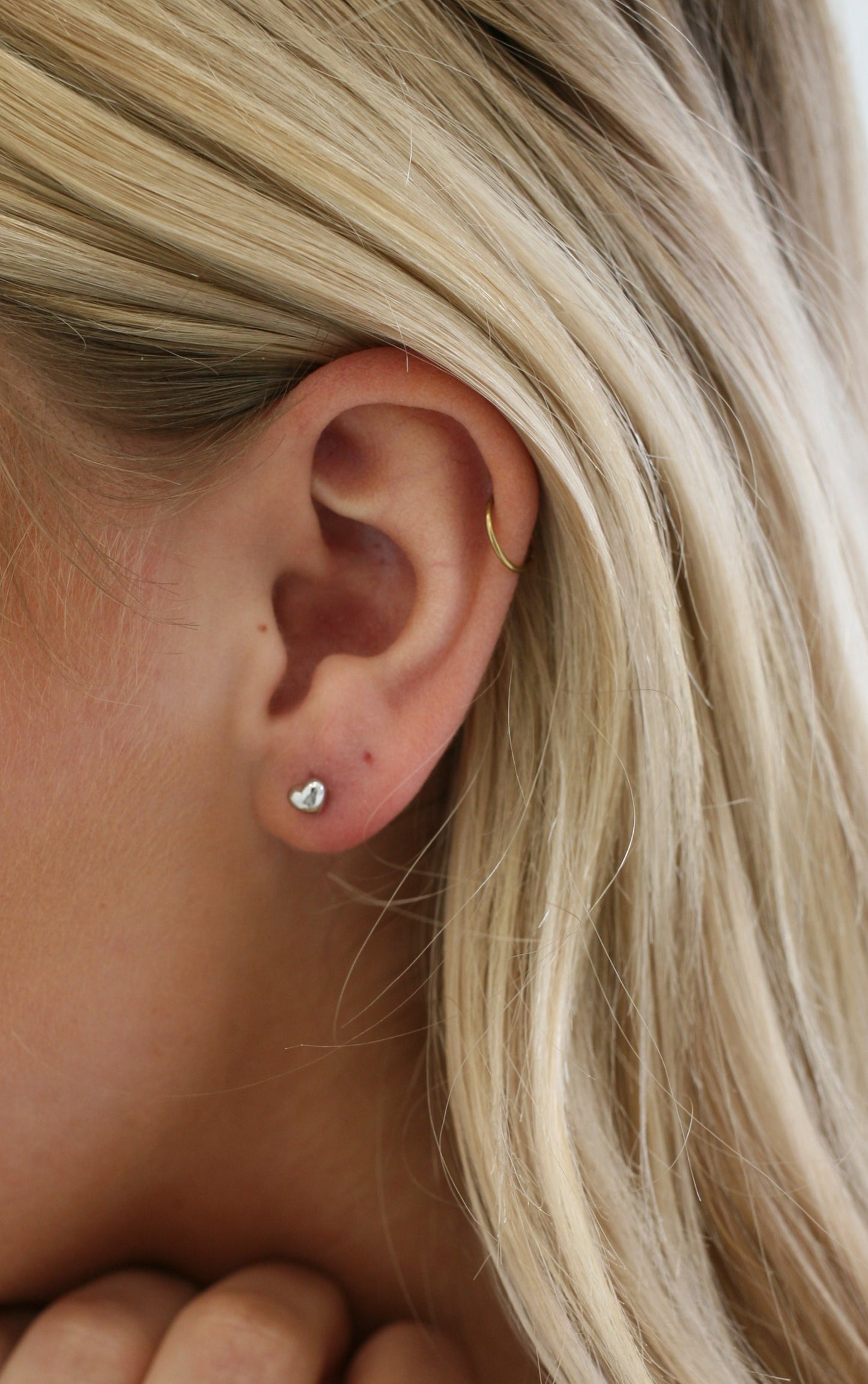 Mini Heart Stud Earrings