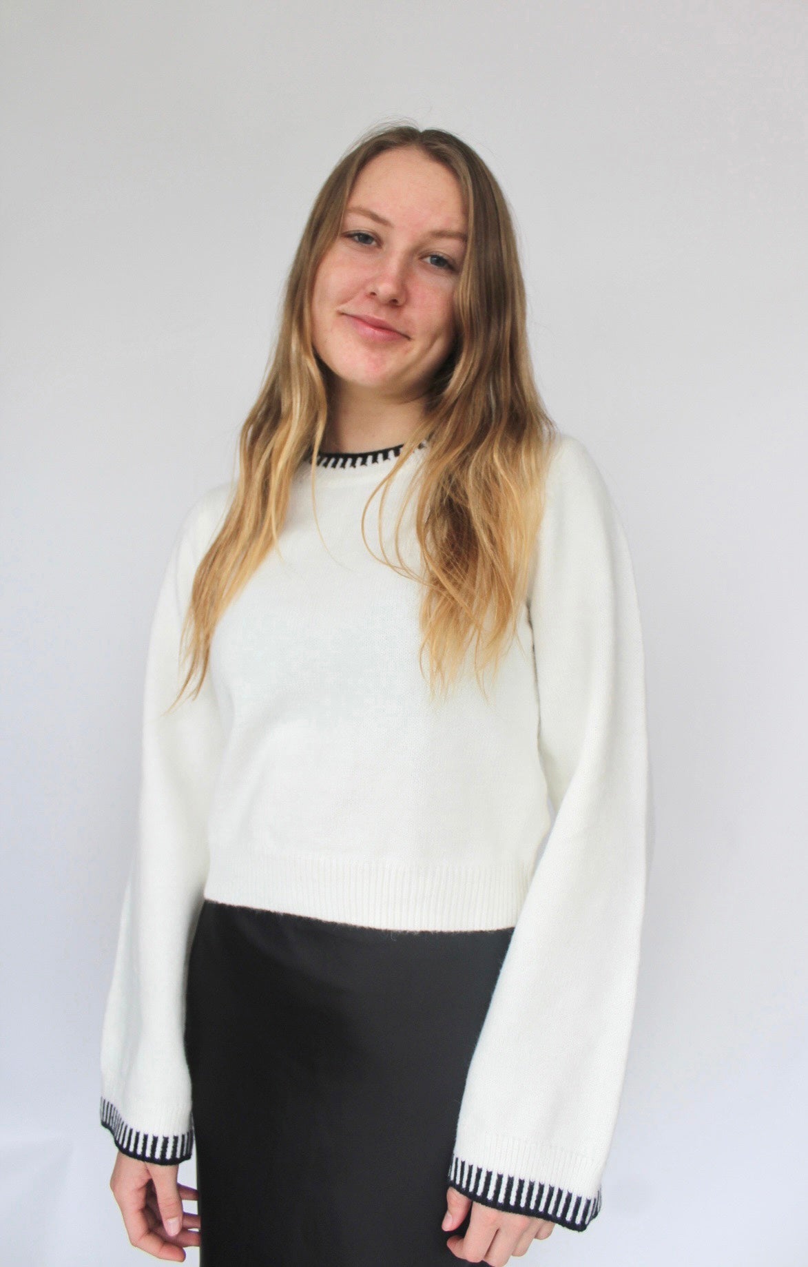 Pearl Flare Sleeve Sweater