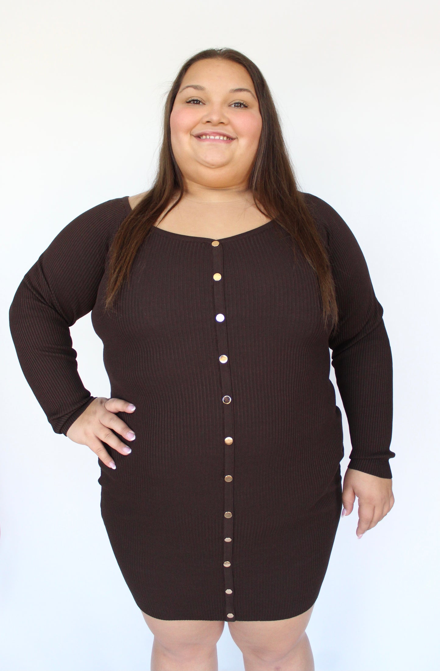 Fawn Ribbed Dress