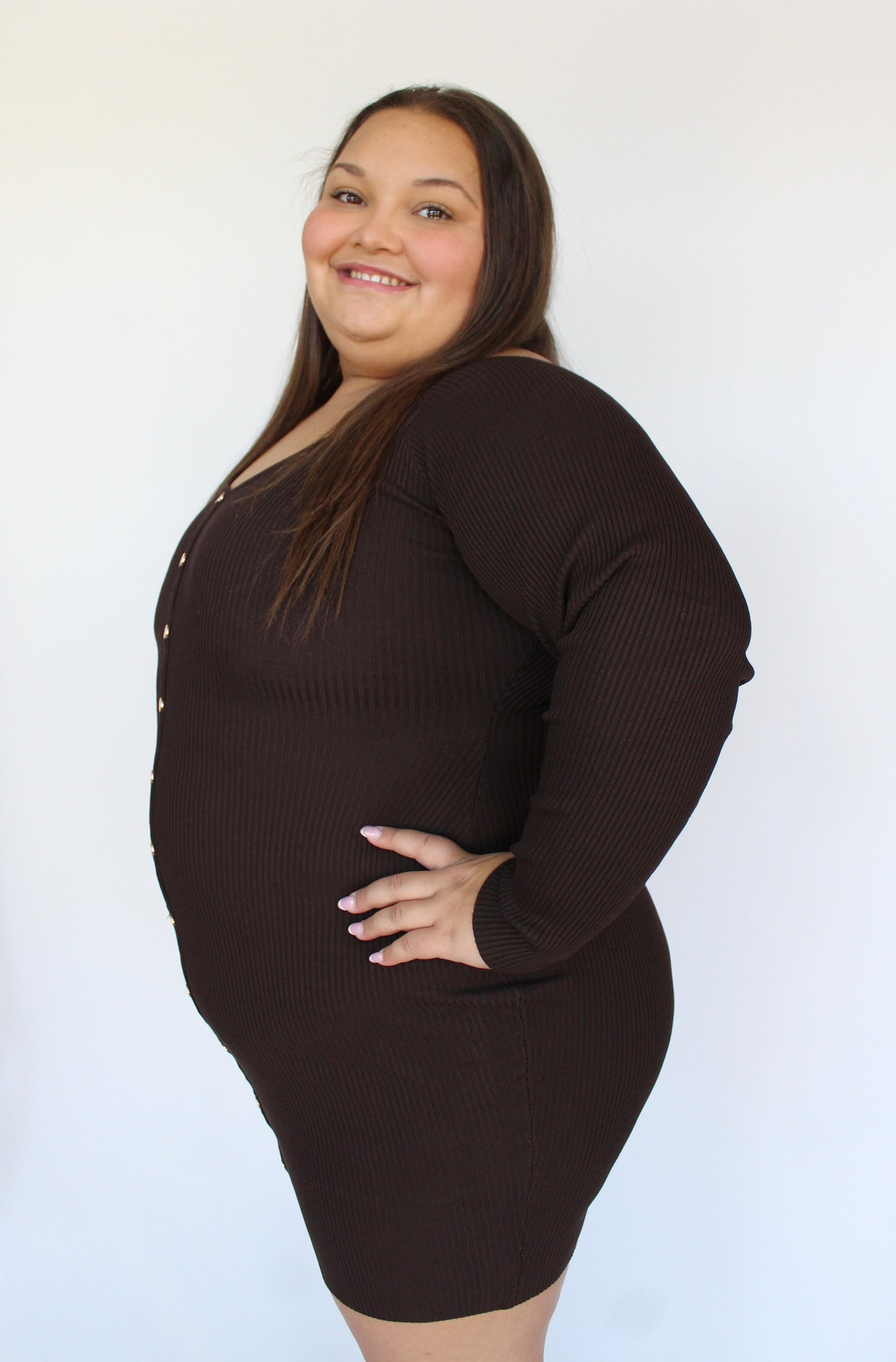 Fawn Ribbed Dress