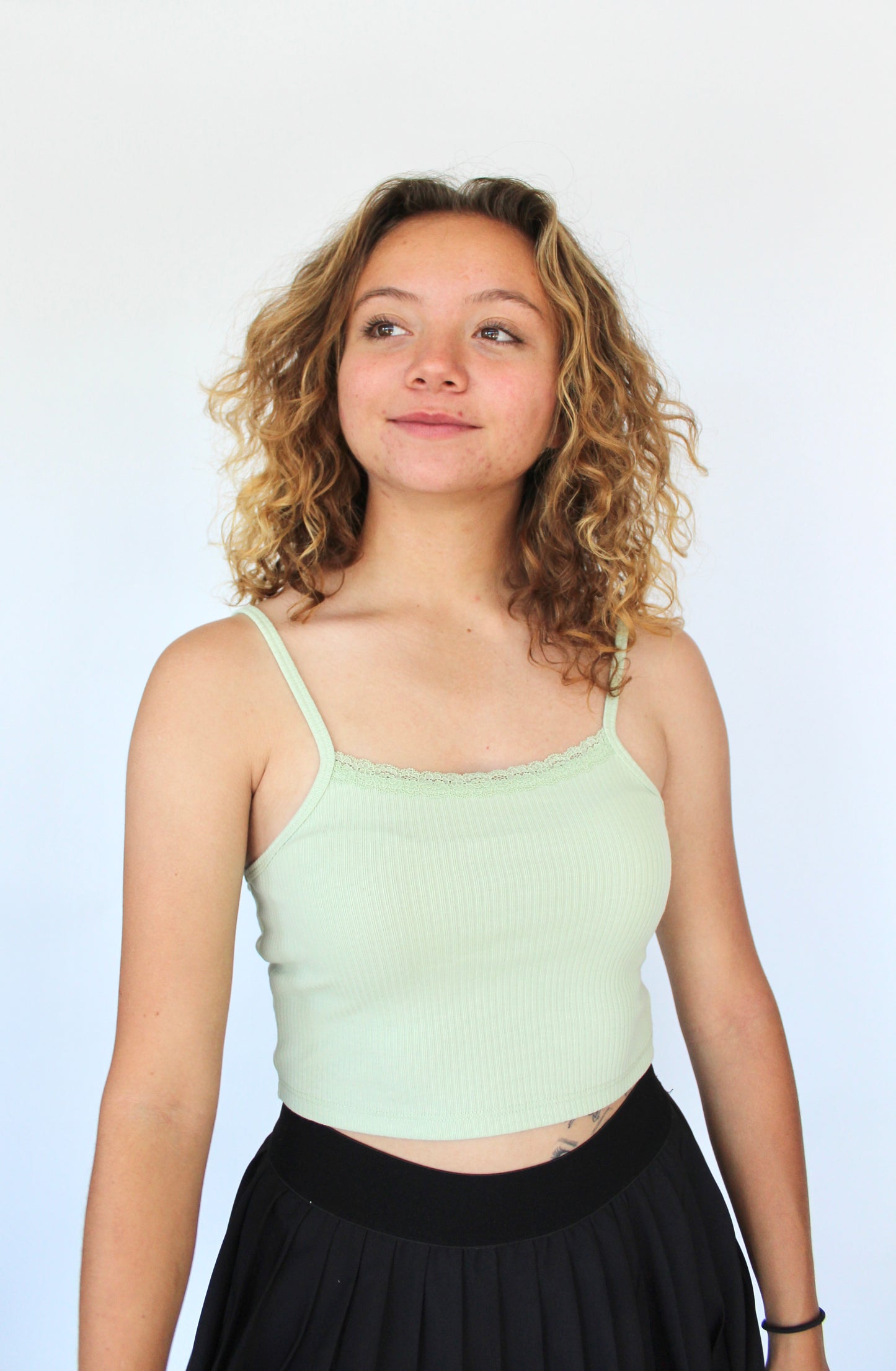 Anything But Basic Tank In Lime