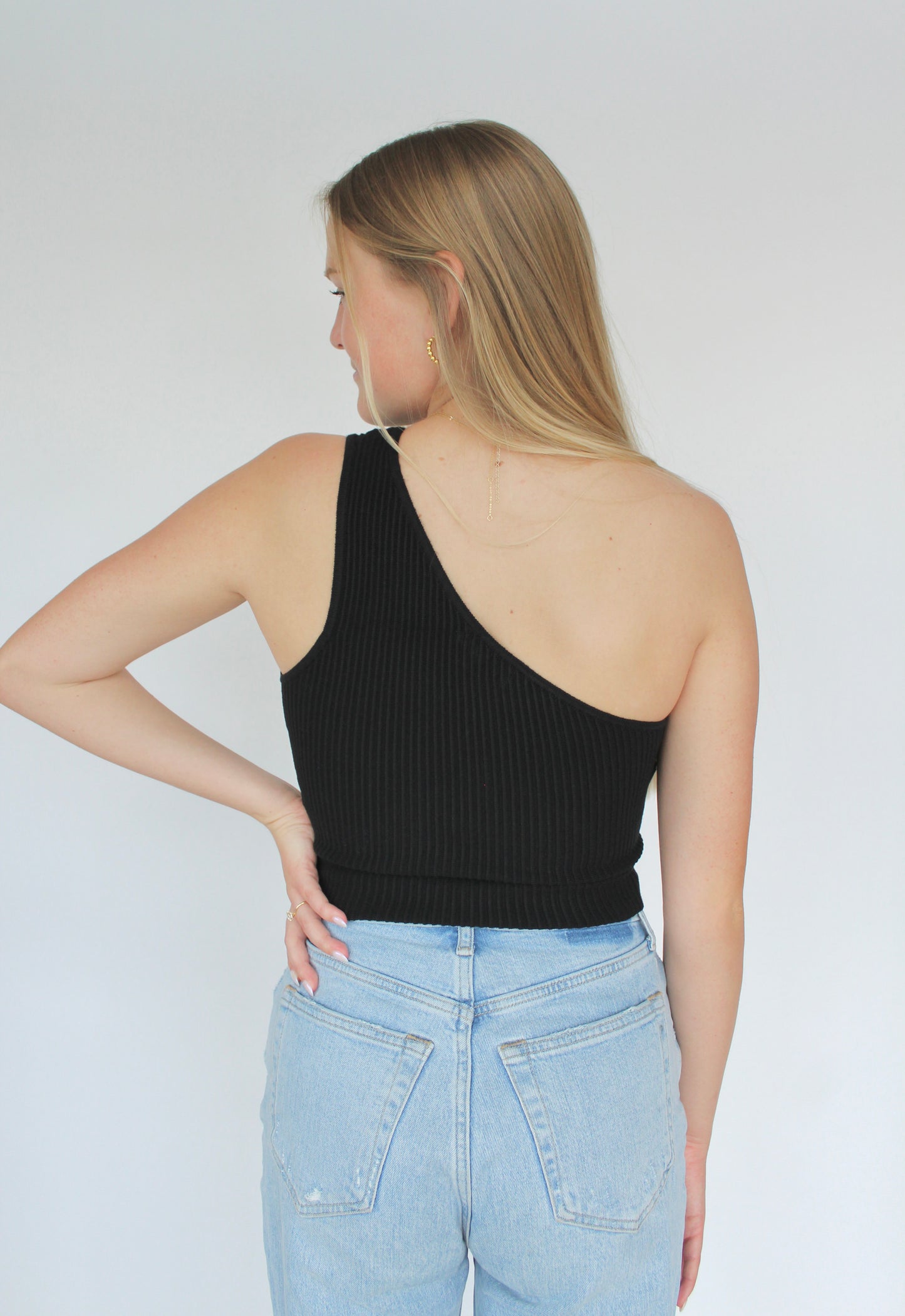 On The Side Top in Black