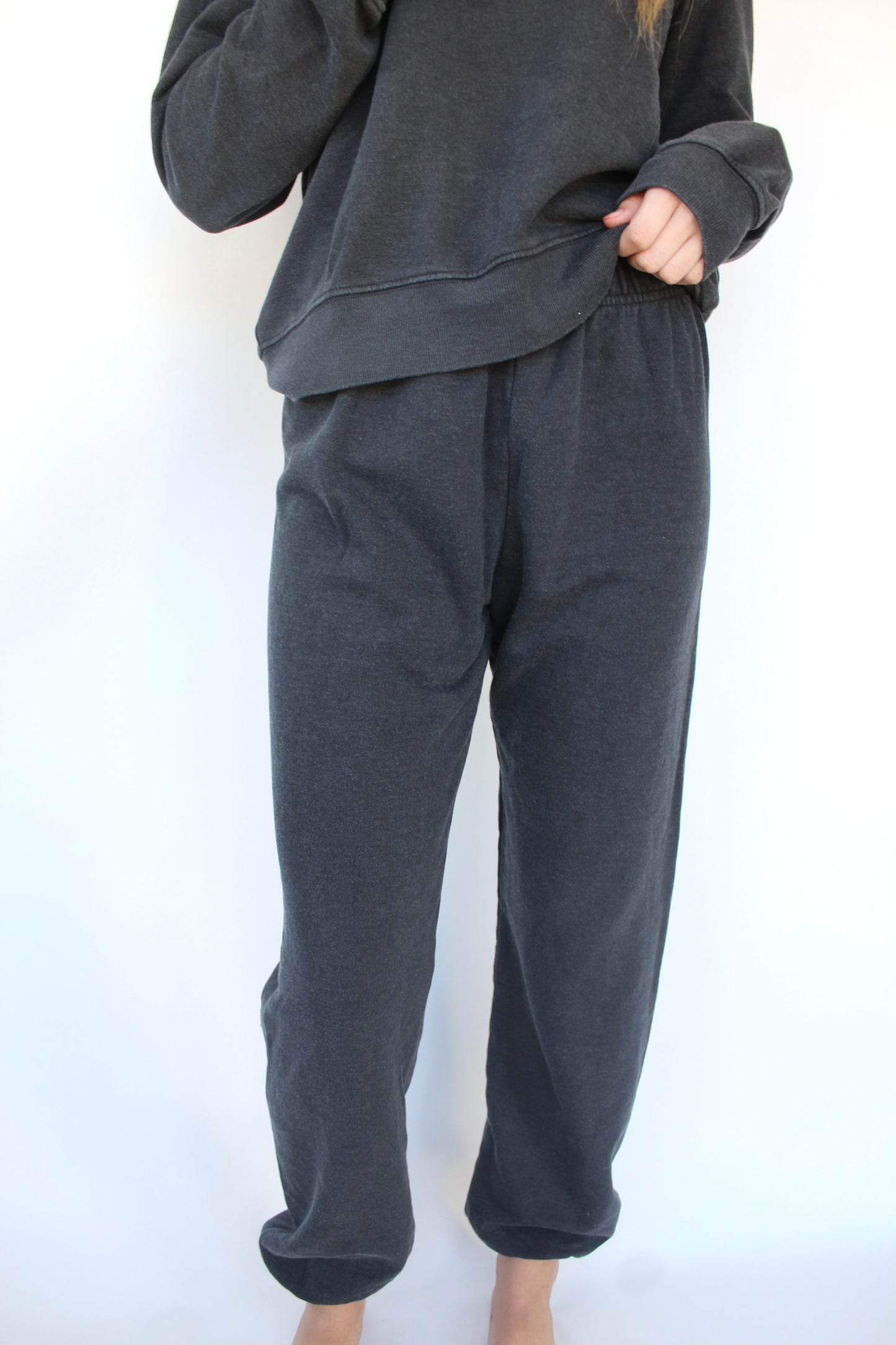 Charcoal Mineral Wash Sweatpants