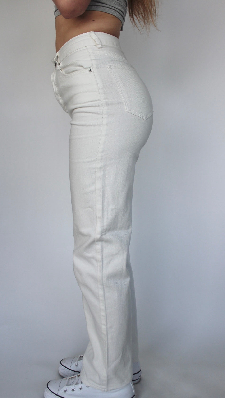 Off-White Hi-Rise Flare Jeans