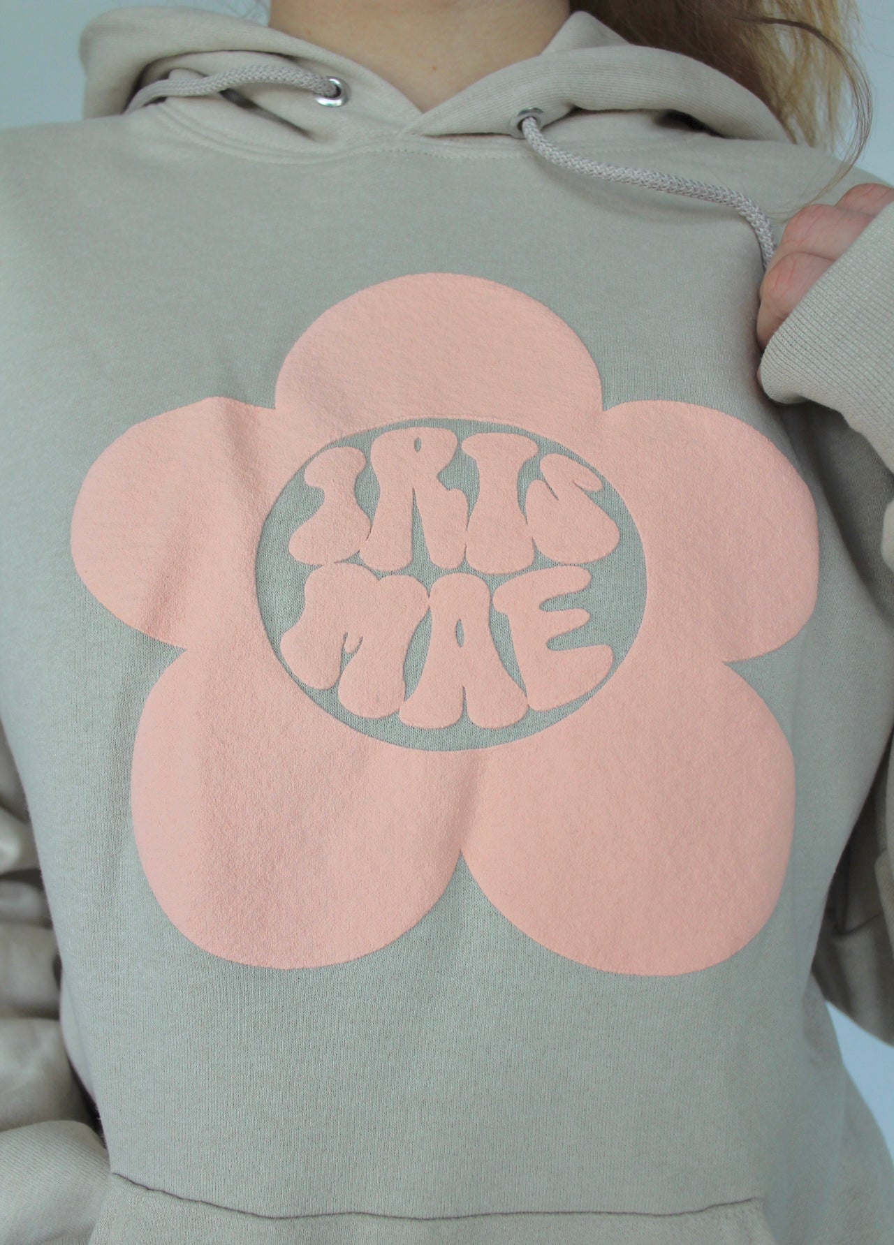 Iris Mae Puff Print Flower Hoodie