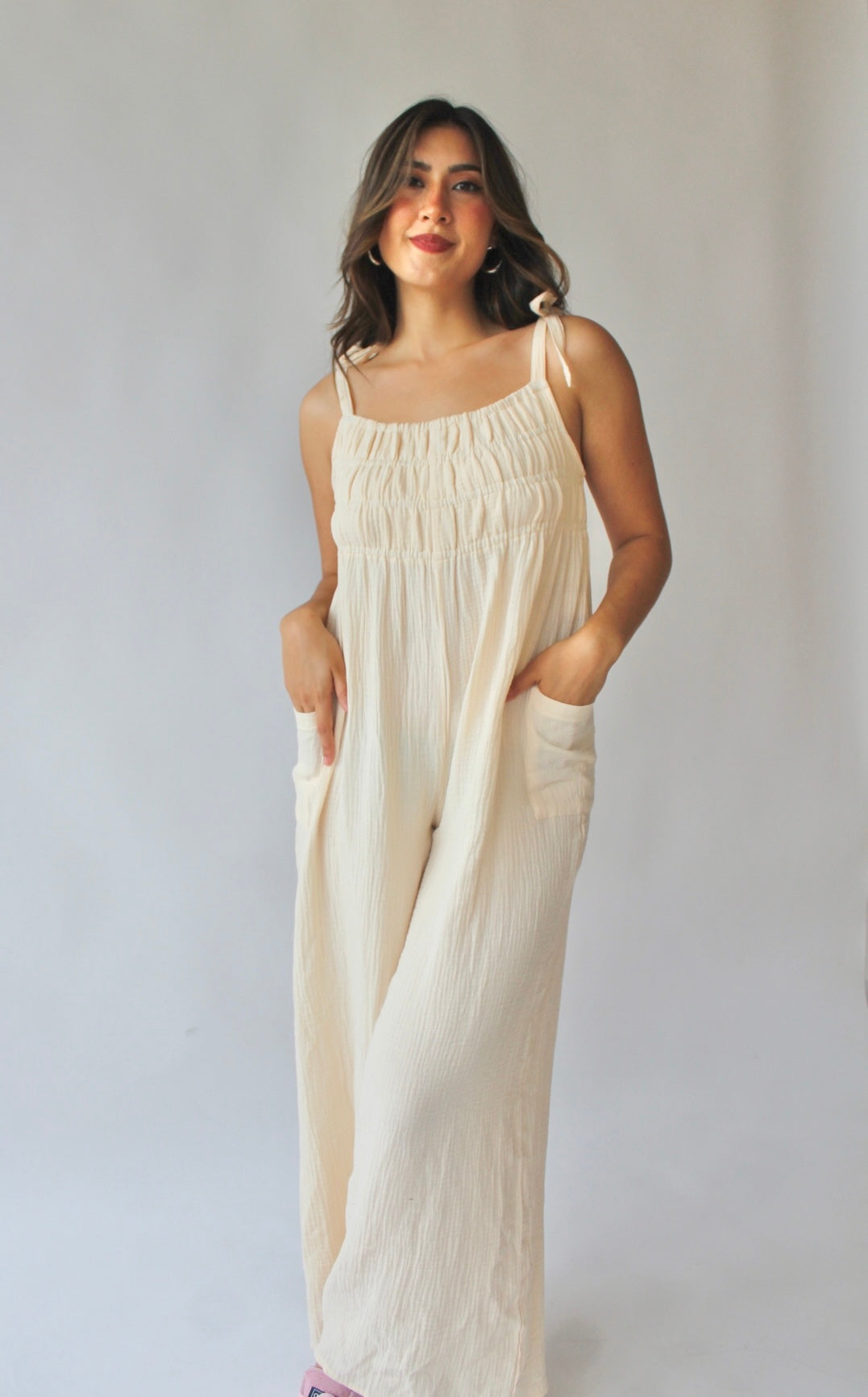 Honey Linen Jumpsuit