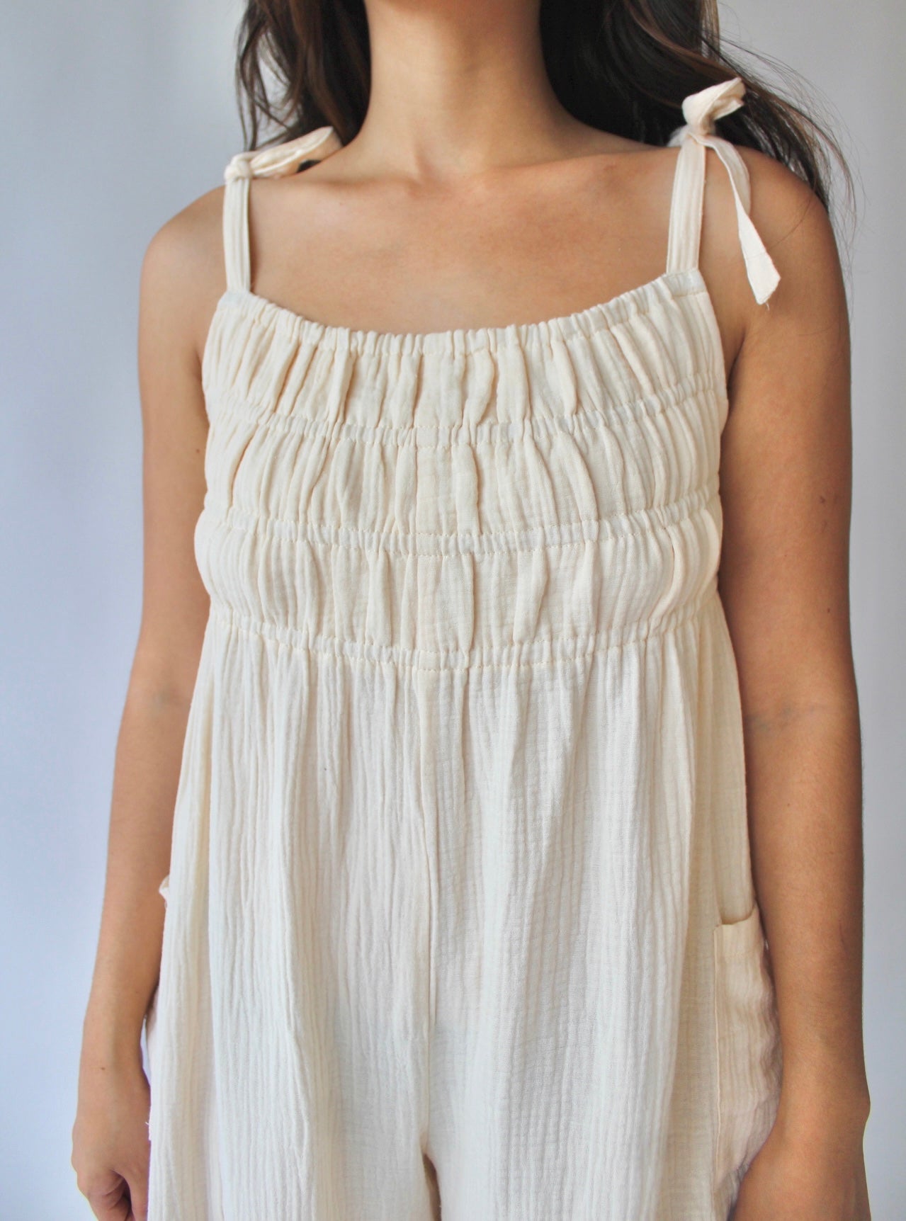 Honey Linen Jumpsuit