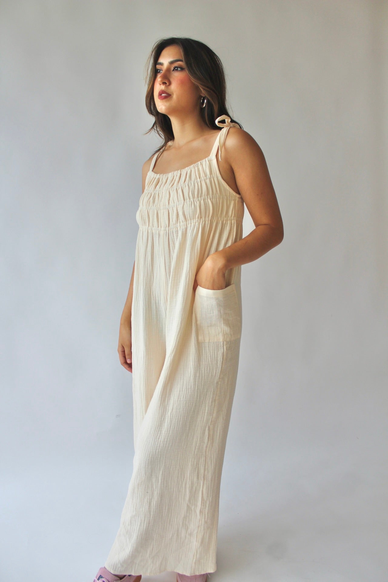 Honey Linen Jumpsuit