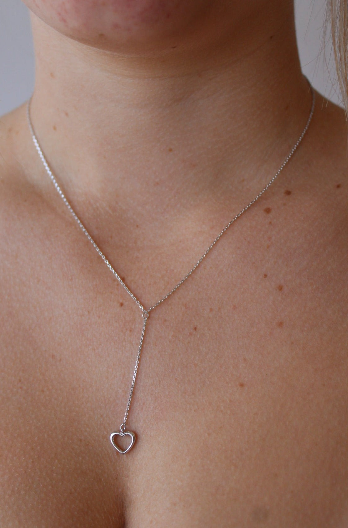 Heart Charm Y Necklace