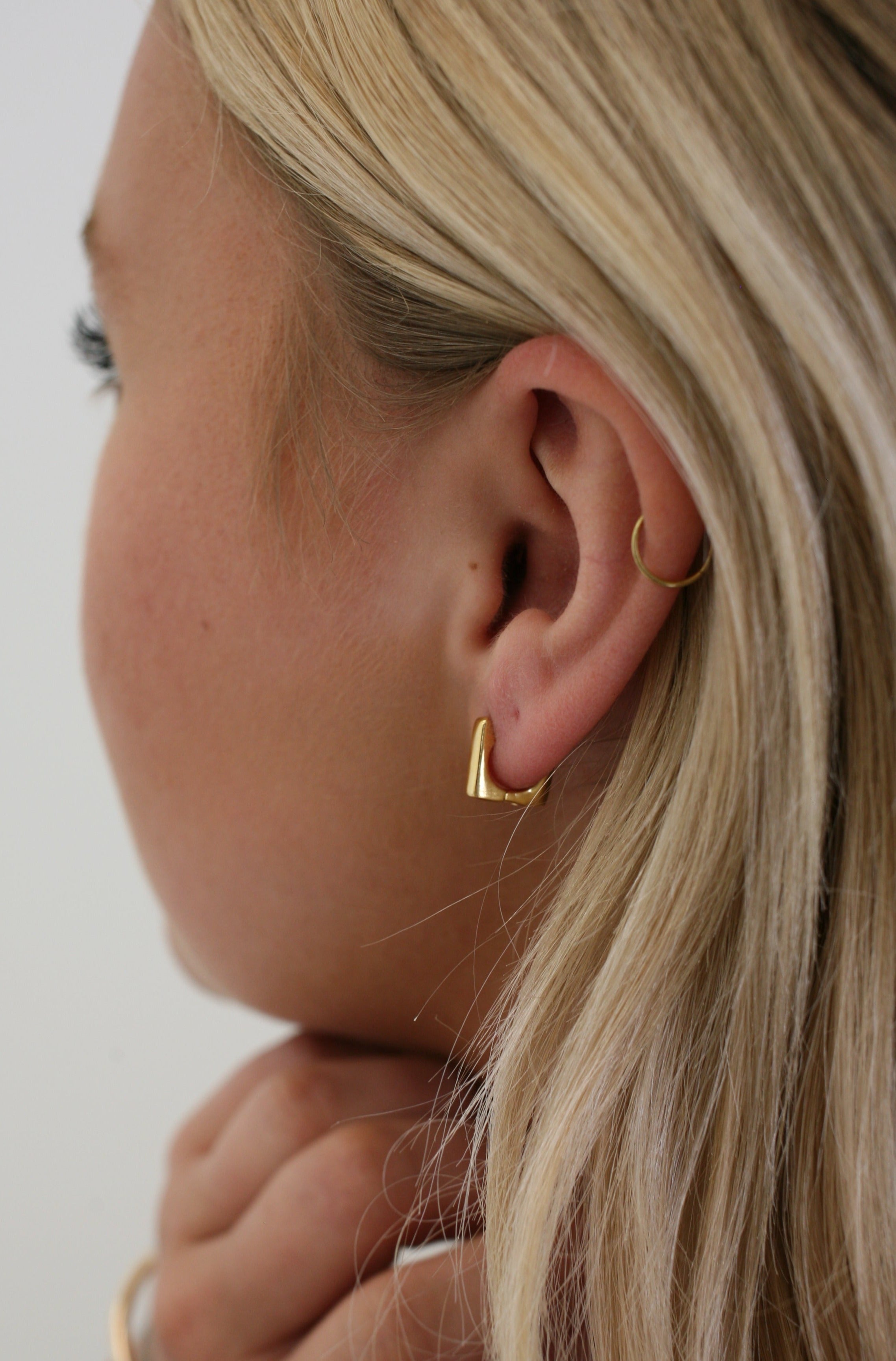 Mini Square Hoop Earrings – Iris Mae