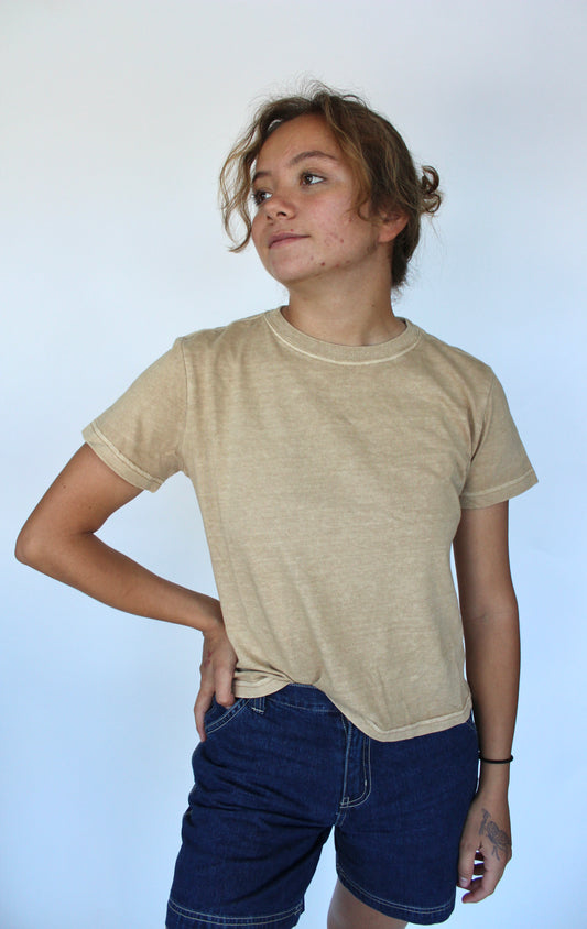 Tan Washed Out T-Shirt