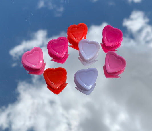 Multicolor Mini Heart Clips