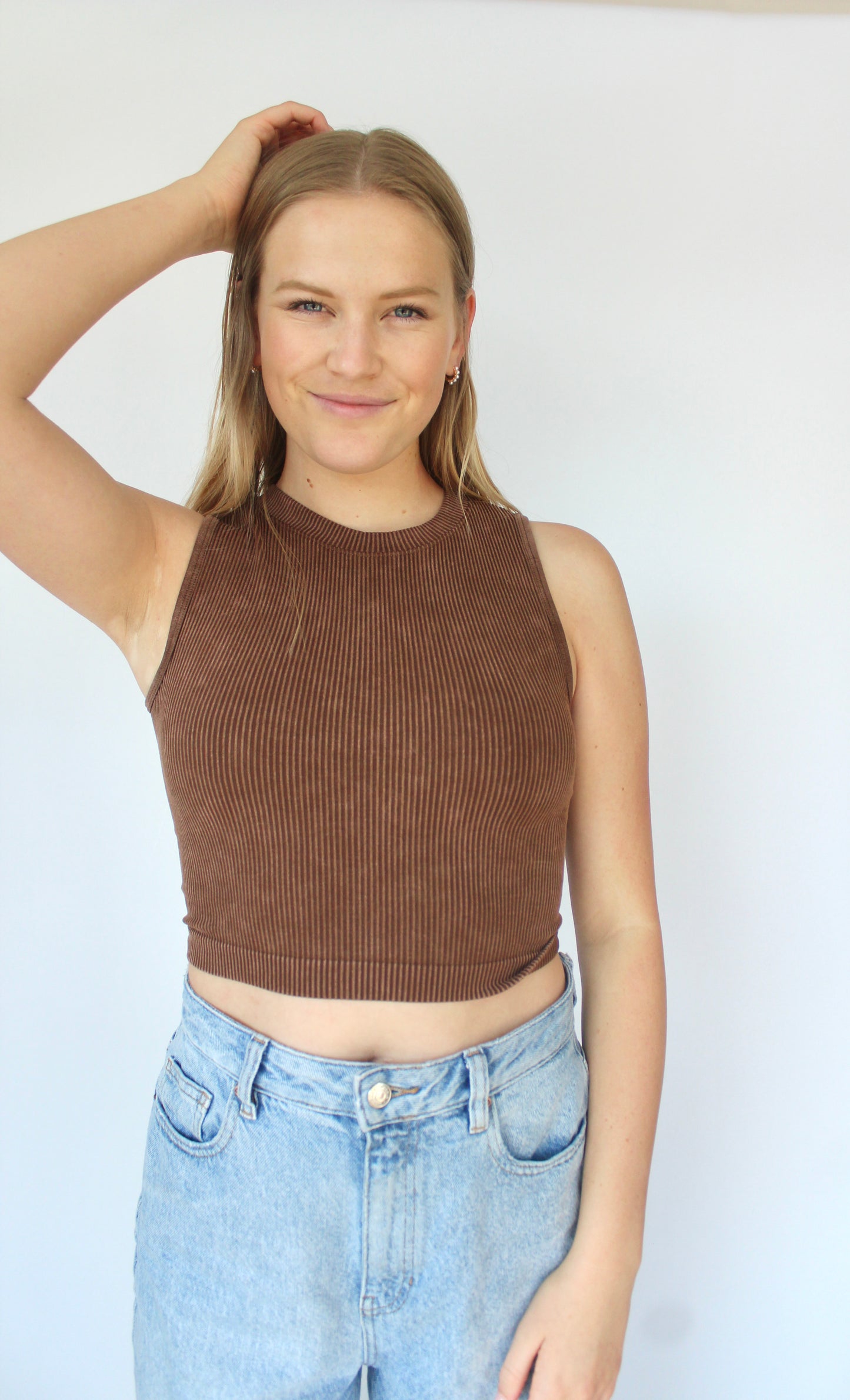 Maia Tank In Brown